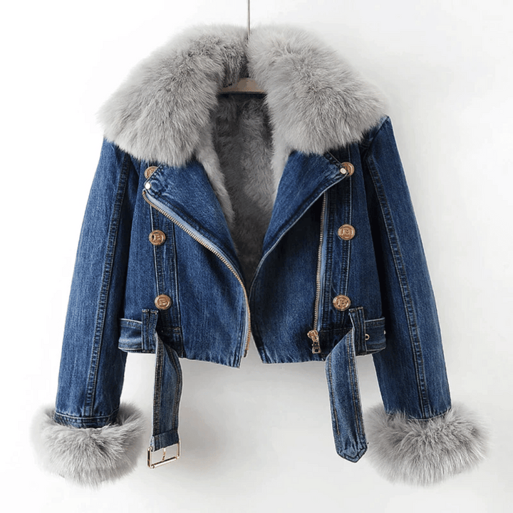 Livia Denim Fur Jacket