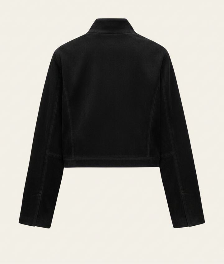 Florence Cropped Suede Jacket
