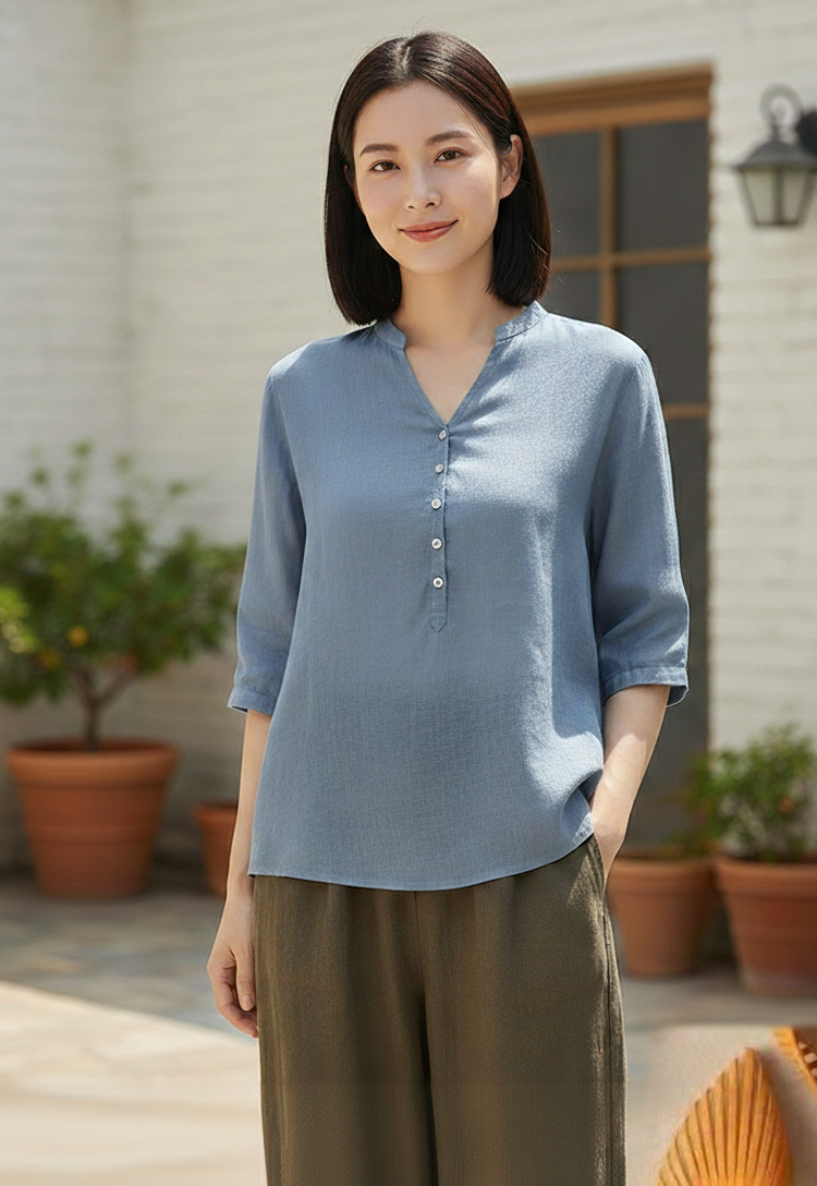 Lorca Linen Blouse