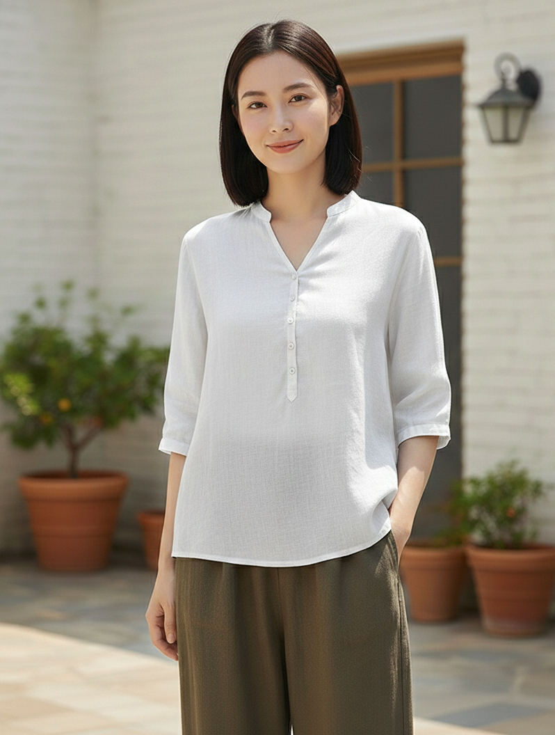 Lorca Linen Blouse
