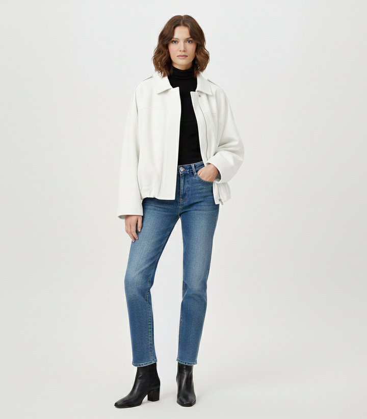 Lyon Suede Bomber Jacket