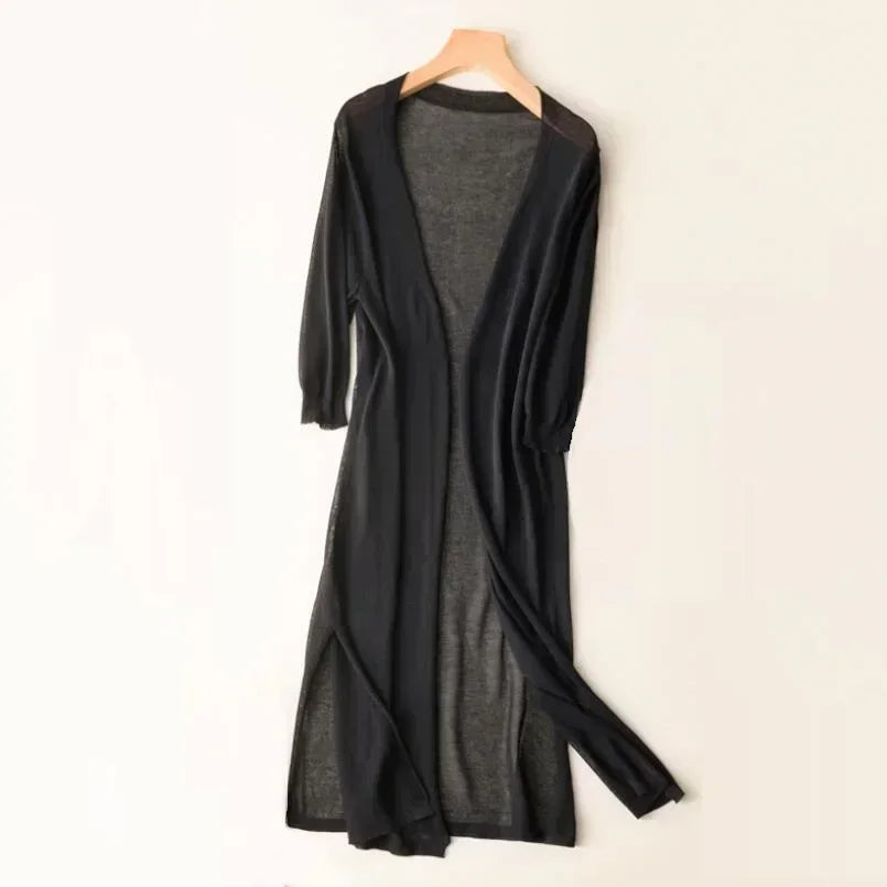 Elda Long Knit Cardigan