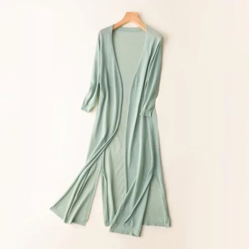 Elda Long Knit Cardigan