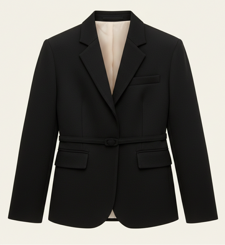 Porto Wool Belted Blazer