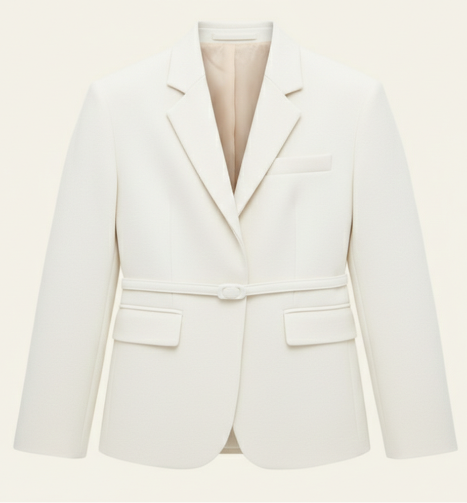 Porto Wool Belted Blazer
