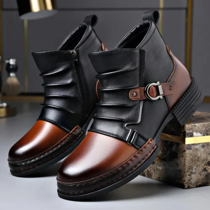 Verona Buckle Ankle Boots