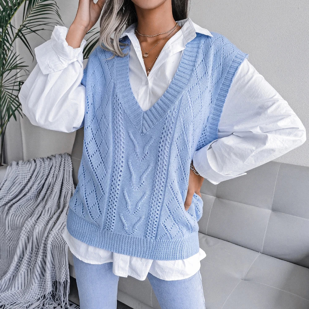 Callaway Cable-Knit Wool Vest