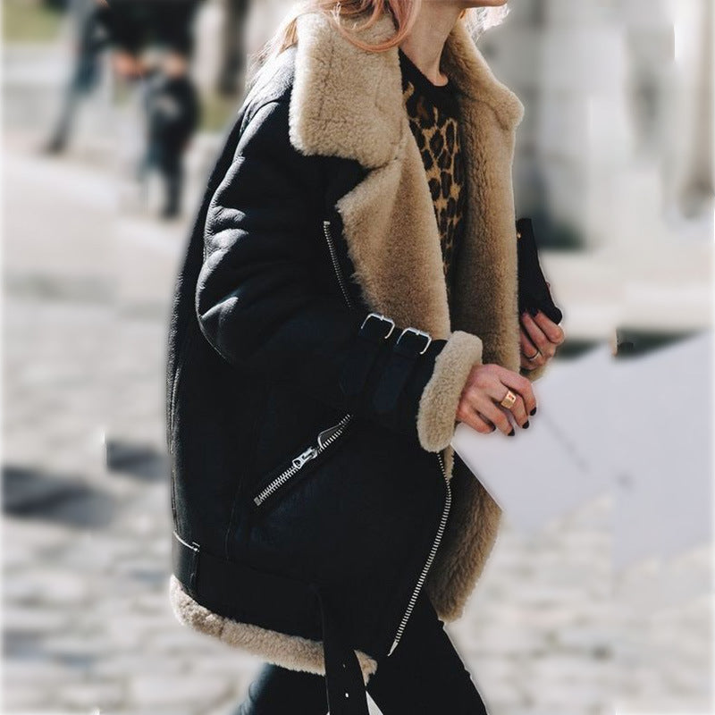 Valenza Shearling Aviator Jacket
