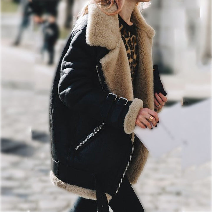 Valenza Shearling Aviator Jacket