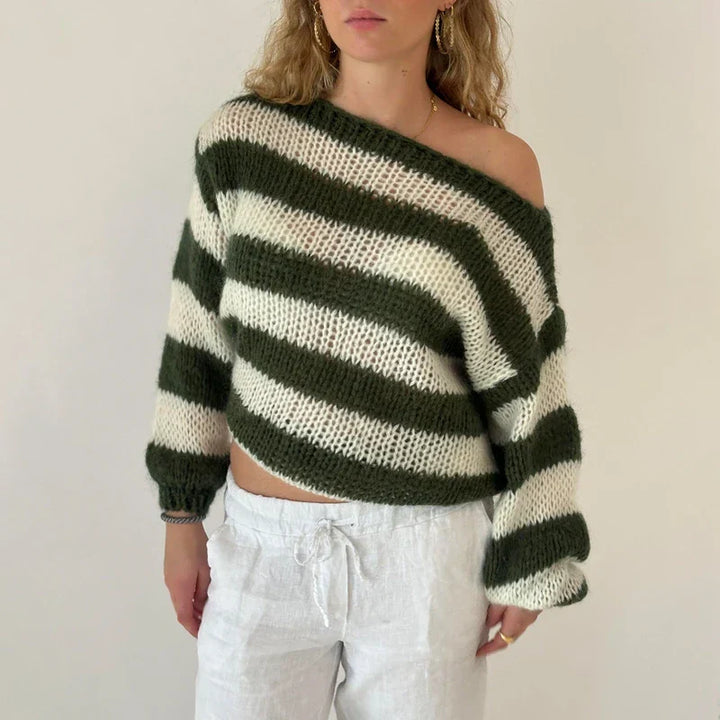 Belluno Striped Knit Sweater