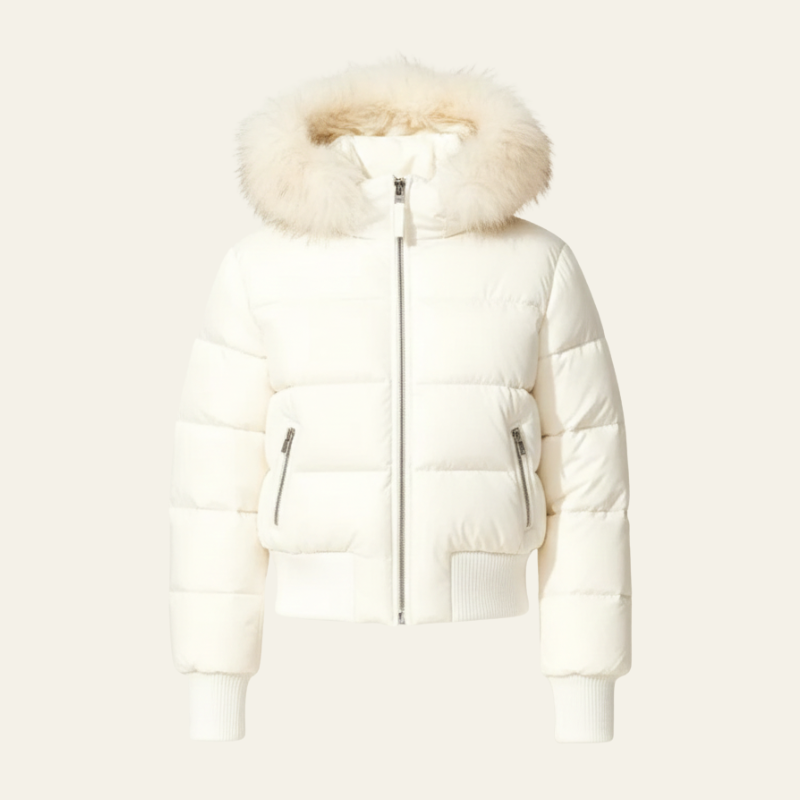 Heidi Hooded Faux-Fur Puffer Jacket
