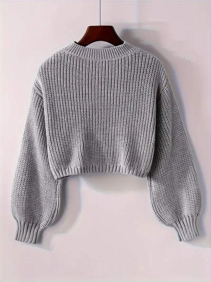 Luna Cropped Knit Sweater